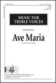 Ave Maria SSA choral sheet music cover